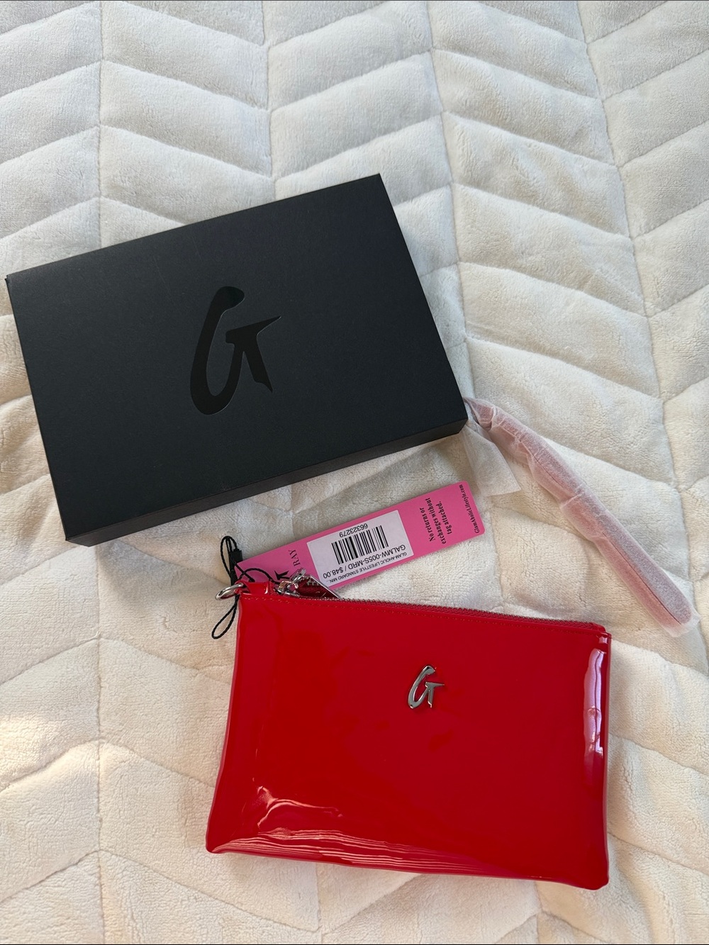 Glamaholic Red Patent Wristlet Pouch